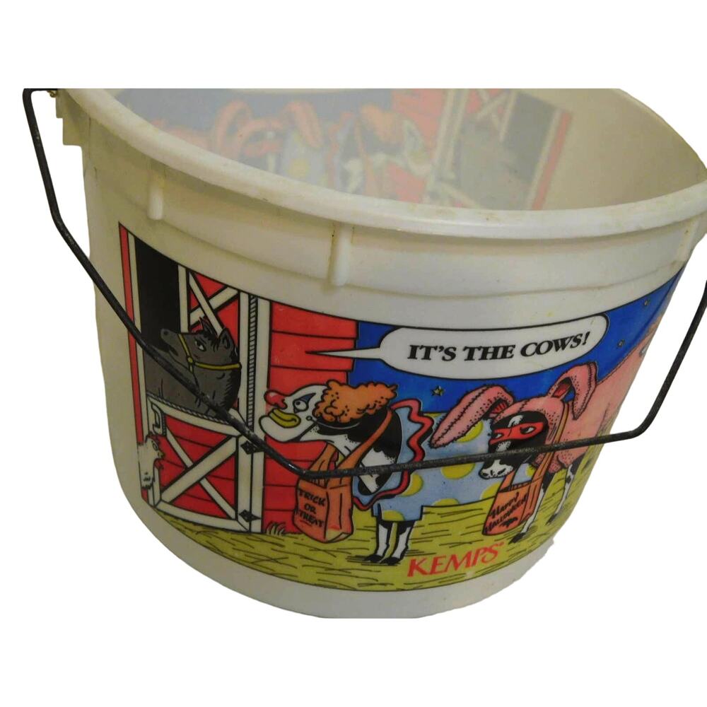 Vintage Kemps It's The Cows Halloween Ice Cream Pail Bucket Collector Series - Picture 5 of 10